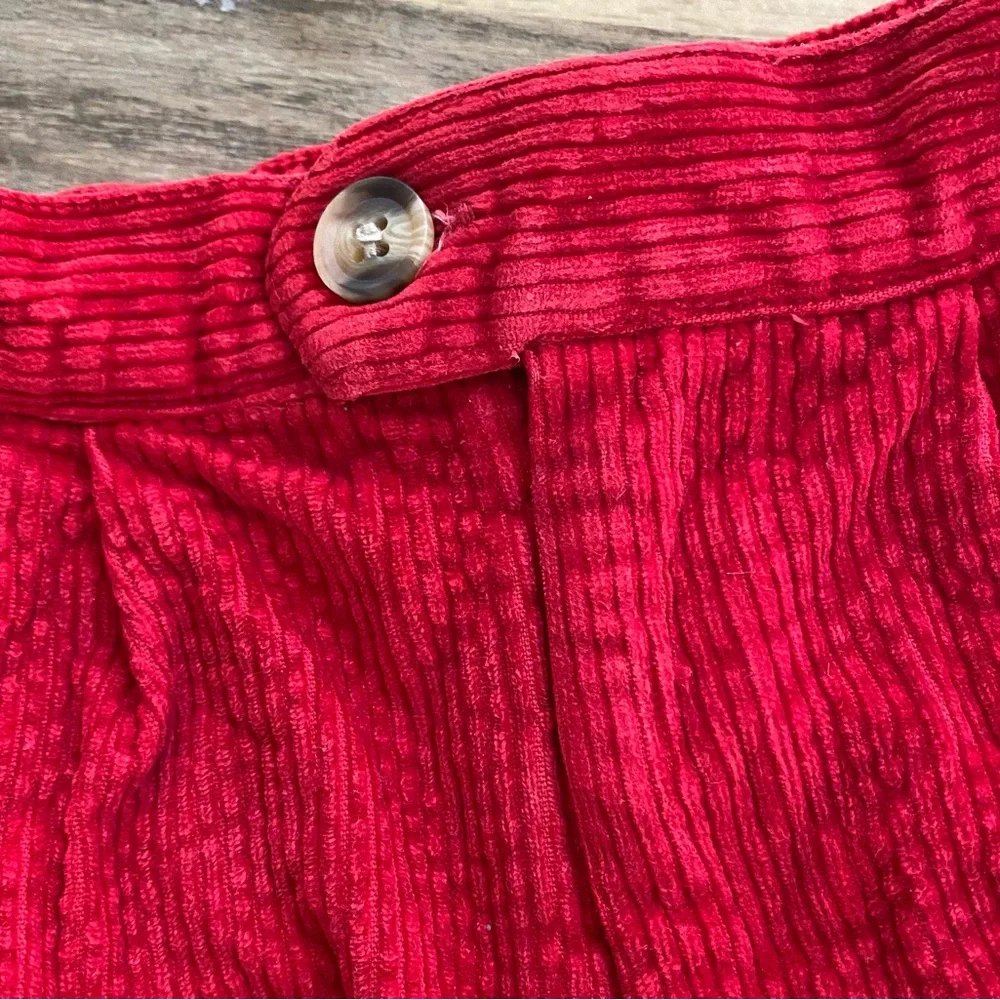 Vintage Talbots Kids Size 4 Red Corduroy‎ Shorts